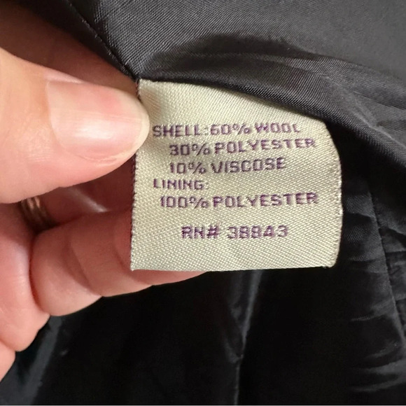 American Rag Cie 1984 Women's Black Double-Breasted‎ Peacoat. Wool blend. Small - Picture 3 of 9